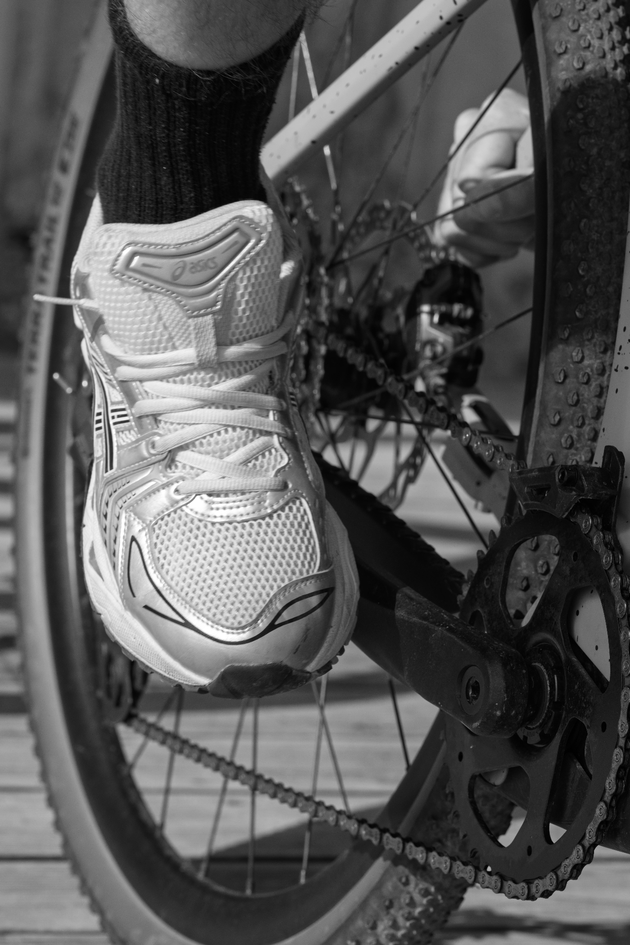 Detail of a Raymon gravel bike, Gruissan Outdoor
