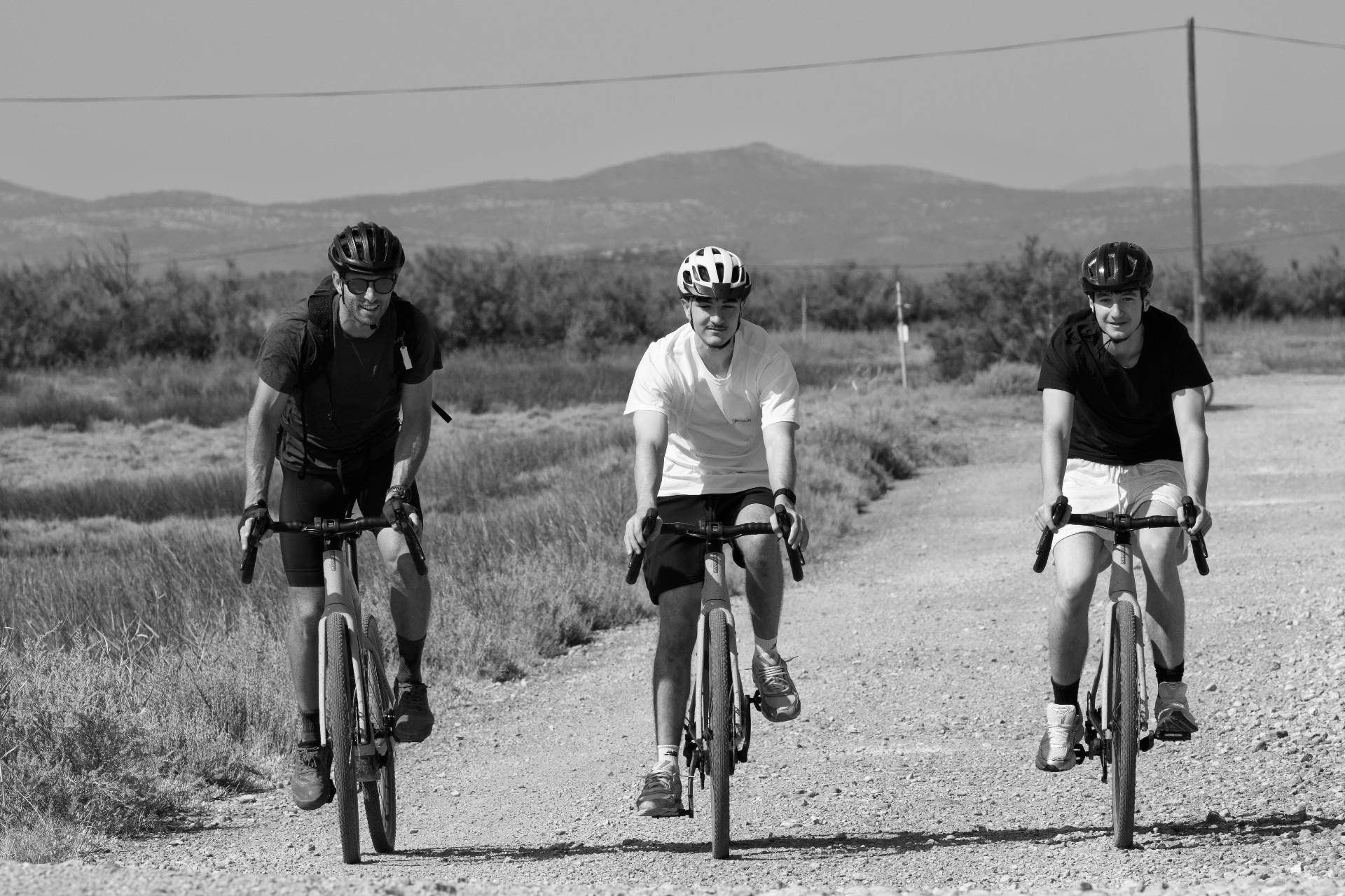 Gravel ride facing the open sea, Gruissan Outdoor